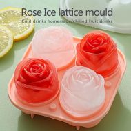 Štýlová silikónová forma pre tvorbu ľadu v tvare 3D ruže