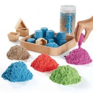 Tekutý kinetický piesok - Kinetic Sand - plastový box - stredný set 1kg