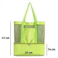 Plážová taška s termo priehradkou - zelená