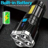 Multifunkčná nabíjacia LED COB baterka | 4 režimy svietenia