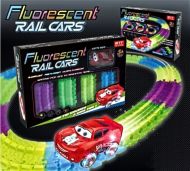 Fluorescent Rail Cars - svietiace autodráha Blesk McQueen