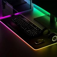 Herná podložka pod myš a klávesnicu s LED podsvietením XXL