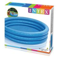 Kruhový bazén s tromi nafukovacími prstencami - Modrý (147cm)
