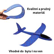 Svietiace lietadlo pre deti - hádzadlo