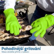 Silikónová kuchynská rukavice - Teplovzdorná