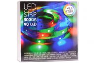 Samolepící LED pásek na baterie (300cm) 90 diod - Multi barevný