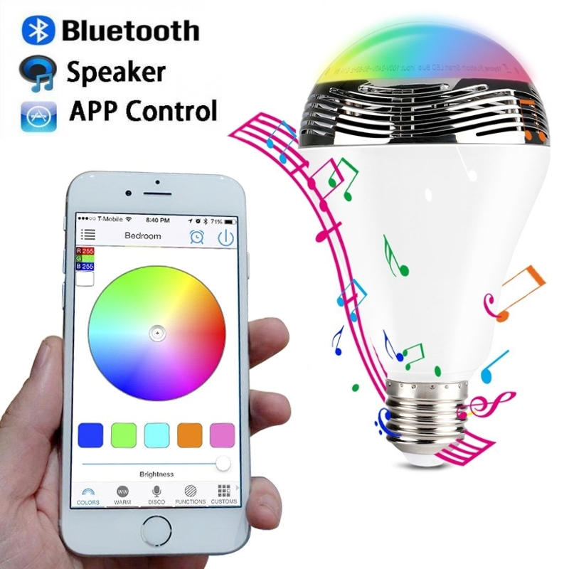 Inteligentná LED žiarovka s Bluetooth reproduktorom Inteligentná LED žiarovka s Bluetooth reproduktorom