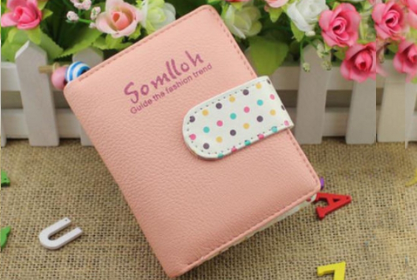 DOTS mini růžová peněženka DOTS mini růžová peněženka