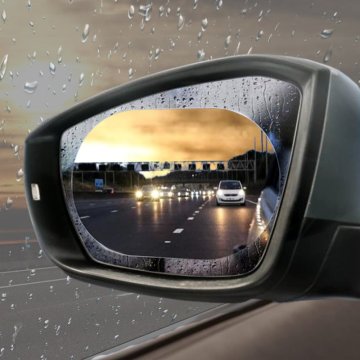 Bezpečnostná nálepka na spätné zrkadlá 2 ks - pre lepšie videnie za dažďa aj v hmle